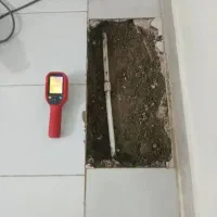 تاسیسات تشخیص ترکیدگی رفع نم با دستگاه تصویری