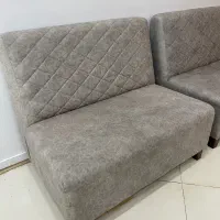 مبل یا نیمکت راحتی صندلی دو‌نفره دو عدد