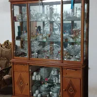ویترین تمام چوب دو تیکه