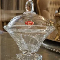 شیرینی خوری کریستال کاملاً نو و جعبه دار