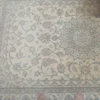 دو تخته فرش دستباف نایینی پشم و ابریشم صادراتی۶لا