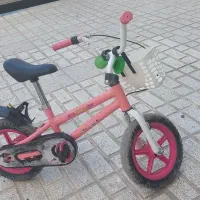 دوچرخه سایز ۱۲ صورتی