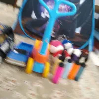 اسباب بازی اسکوتر ماشین پلیس بزرگ پمپ بادکنک