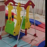تاب نیمکت سرسره الکلنگ کلبه مهدکودک باغ اسباب بازی