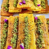 رشته خشکار شیرینی خوش مزه