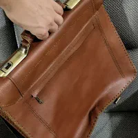 کیف اداری چرم گاوی دست دوز ** مفت زدم