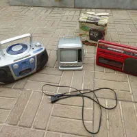 فروش کلکسیونی ضبط صوت کوچک و بزرگ و تلویزیون کوچک