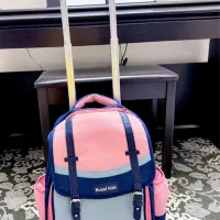 کیف وارداتی مدرسه برند  kuzai kids چرخ دار