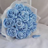 دسته گل روبانی