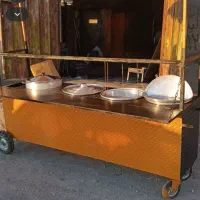 دستگاه گاری ۴ کاره لبو باقلا ذرت مکزیکی و سیب زمین