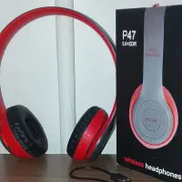 هدفون بلوتوثی رنگ قرمز P47