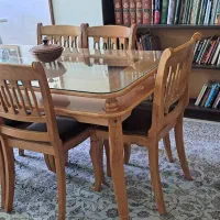 میز و صندلی ۶نفره چوب