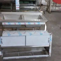 سینک وان صنعتی میز کار استیل کابینت ابچکان هود