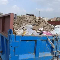 حمل نخاله ماسه با نیسان کمپرسی  لبه دار اتاق بزرگ
