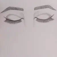 نقاشی چهره سیاه قلم