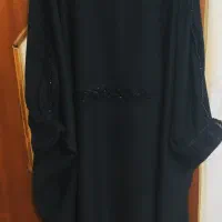 مانتو عبایی جواهر دوزی شده آستین عروسکی