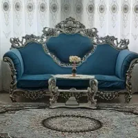 مبل 9نفره سالم با میز جلو مبلی و چهار تا عسلی