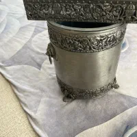 سطل وجای دستمان کاغذی جنس سیلور