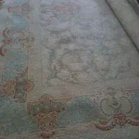 فرش ۱۲۰۰ شانه طرح ابریشم سفید