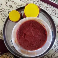 رب محلی از گوجه های روستایی درست شده خوشرنگ