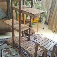 استند گل چوبی