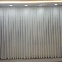 دستک پرده رنگ طوسی یانقره ای ودوعددپرده پانج