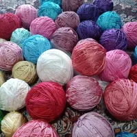 نخ مکرومه رنگ‌بندی کامل