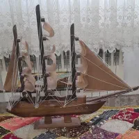 کشتی دکوری چوبی