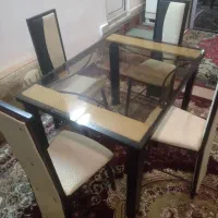 میز غذاخوری ۴ نفره فلزی