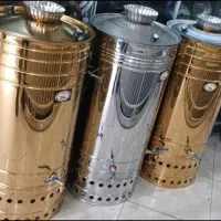 سماورهای استیل ۳۰و۵۰و۹۰و۱۵۰و۲۰۰ هییتی بزرگ