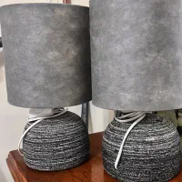 اباژور رومیزی و لوستر ست