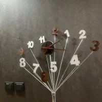 ساعت پایه دار فلزی