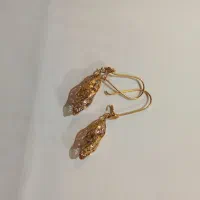 گوشواره طلا ورق بزنید سکه پارسیان