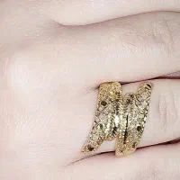 انگشتر استیل رنگ ثابت زنانه باتشکر از عوامل دیوار
