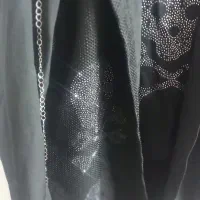 ست مانتو شلوار کراپ دخترانه مشکی مناسب محرم