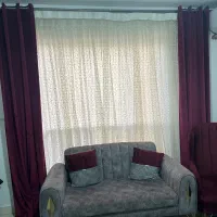 پرده پذیرایی و اتاق خواب