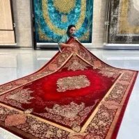 فرش ترنج وسط+/ با پاخوری قوی- شانه بالا