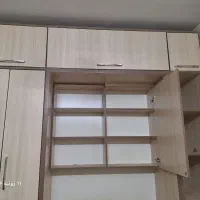 تخت یک نفر کمجا همراه کمد و کتابخانه