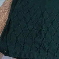 شال بافت یشمی و خاکستری