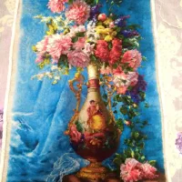 تابلو فرش دستباف چله ابریشم