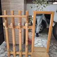 جالباسی چوبی آینه دار