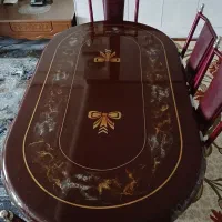 میزغذاخوری وتوری فلزی پنجره به ابعاد۱۹۵/۸۰