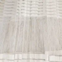 پرده حریر طرح دار