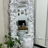 آیینه و گلدان پاپیه ماشه