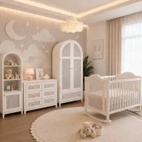 سرویس کودک سیسمونی مدل خورشید(سرویس خواب کودک)
