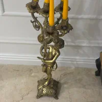 یک جفت شمعدان برنجی