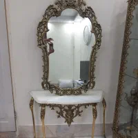 آینه کنسول برنزی قدیمی
