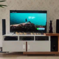 میز تلویزیون طرح چوب