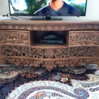 میز تلویزیون چوبی سلطنتی