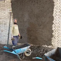 پلاستر وسیمان سفید وبتن کف وشیبندی